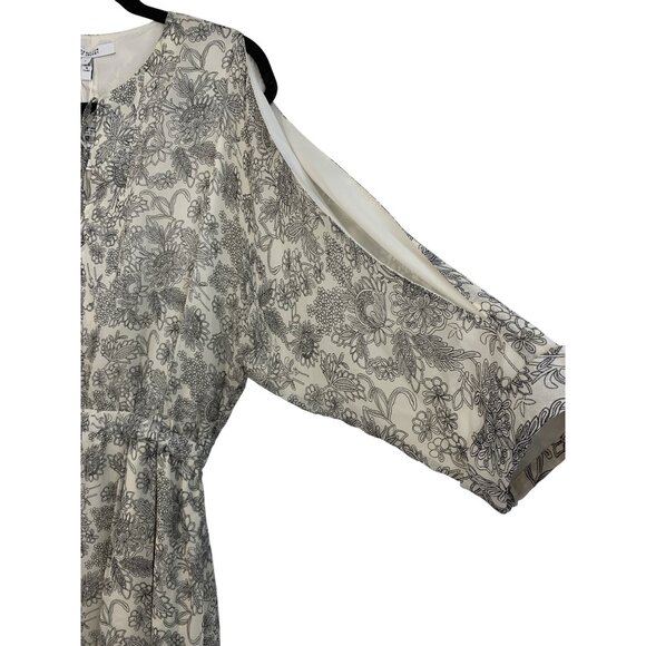 Derek Lam 10 Crosby Silk Floral Cutout Print Midi Dress Size 4 Dolman NWT $595 - Picture 6 of 9